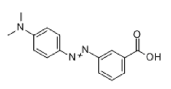 間甲基紅；3-((4-(二甲基氨基)苯基)偶氮)苯甲酸；對二甲氨基偶氮苯間羧酸,M-METHYLRED