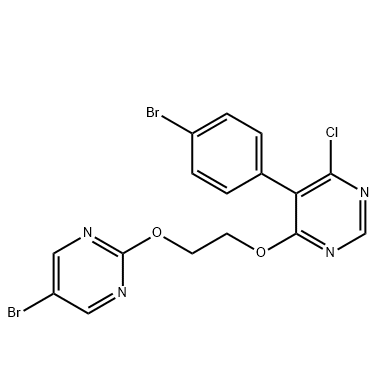 5-(4-溴苯基)-4-(2-[(5-溴嘧啶-2-基)氧基]乙氧基)-6-氯嘧啶,Pyrimidine, 5-(4-bromophenyl)-4-[2-[(5-bromo-2-pyrimidinyl)oxy]ethoxy]-6-chloro-