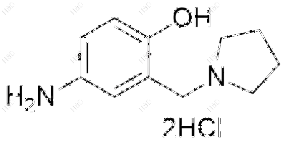 咯萘啶雜質(zhì)17（雙鹽酸鹽）,4-amino-2-(pyrrolidin-1-ylmethyl)phenol dihydrochloride