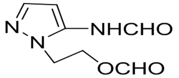 5-甲酰氨基-1-(2-甲酰氧乙基)吡唑,5-Formamide-1-(2-formyloxyethl)pyrazole