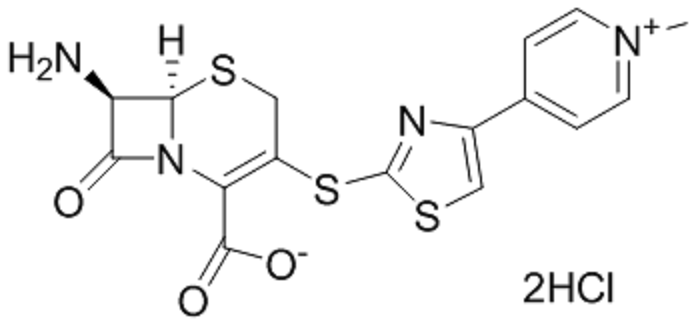 7β-氨基-3-[4-(1-甲基-4-吡啶鎓)-2-噻唑硫基]-3-頭孢烯-4-羧酸﹒二鹽酸化物,7 β - aMino - 3 - [4 - pyridyl - 2 - thiazole sulfur radical ] - 3 - cepheM - 4 - carboxylic acid ·2HCl