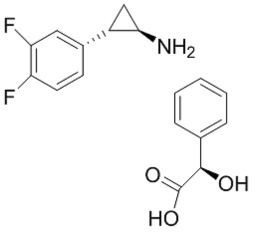 (1R,2S)-2-(3,4-二氟苯基)環(huán)丙胺 (R)-扁桃酸鹽,(1R,2S)-2-(3,4-Difluorophenyl)cyclopropanamine (2R)-Hydroxy(phenyl)ethanoate