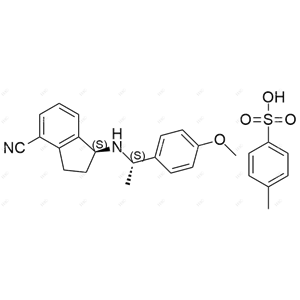 奧扎莫德雜質(zhì)36(對甲苯磺酸鹽),(S)-1-(((S)-1-(4-methoxyphenyl)ethyl)amino)-2,3-dihydro-1H-indene-4-carbonitrile 4-methylbenzenesulfonate