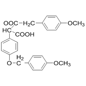 2-(4-甲氧基苄氧羰基)-2-[4-(4-甲氧基苄氧基)苯基]乙酸