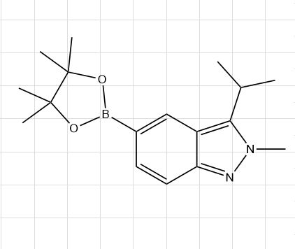 2-Methyl-3-(propan-2-yl)-5-(4,4,5,5-tetramethyl-1,3,2-dioxaborolan-2-yl)-2H-indazole,2-Methyl-3-(propan-2-yl)-5-(4,4,5,5-tetramethyl-1,3,2-dioxaborolan-2-yl)-2H-indazole