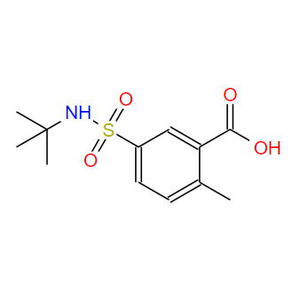 5-(叔丁基氨磺酰基)-2-甲基苯甲酸,5-(tert-butylsulfamoyl)-2-methylbenzoic acid