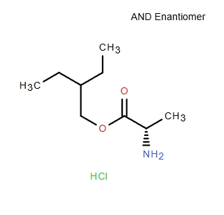 2-乙基丁基-L-丙氨酸酯鹽酸鹽,(S)-2-ethylbutyl 2-aminopropanoate hydrochloride