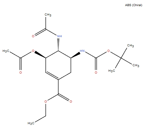 1-環(huán)己烯-1-羧酸，4-（乙酰氨基）-3-（乙酰氧基）-5-[[（1,1-二甲基乙氧基）羰基]氨基]-，乙酯，（3R，4R，5S）-,1-Cyclohexene-1-carboxylic acid, 4-(acetylamino)-3-(acetyloxy)-5-[[(1,1-dimethylethoxy)carbonyl]amino]-, ethyl ester, (3R,4R,5S)-