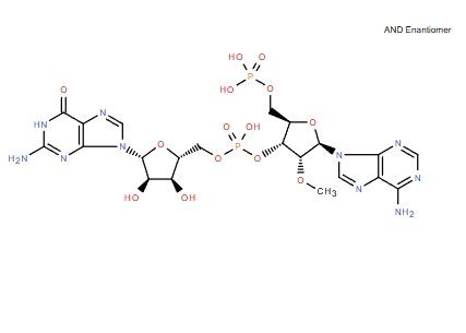 2′-O-甲基-5′-O-膦?；佘挣；?(3′→5′)-鳥苷,Guanosine, 2'-O-methyl-5'-O-phosphonoadenylyl-(3'→5')-