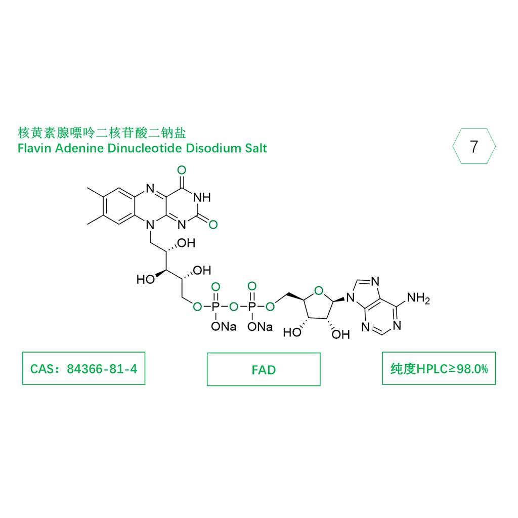 核黃素腺嘌呤二核苷酸二鈉鹽,FAD;Flavin Adenine Dinucleotide Disodium Salt