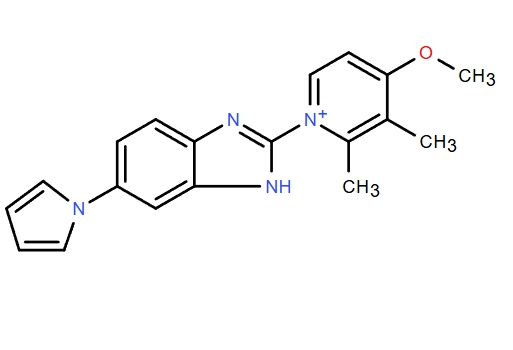 艾普拉唑雜質(zhì)34,Pyridinium, 4-methoxy-2,3-dimethyl-1-[6-(1H-pyrrol-1-yl)-1H-benzimidazol-2-yl]-