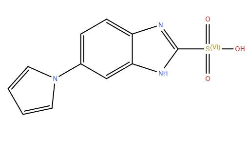 艾普拉唑雜質33,1H-Benzimidazole-2-sulfonic acid, 6-(1H-pyrrol-1-yl)-