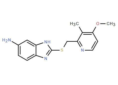 艾普拉唑雜質(zhì)1,1H-Benzimidazol-6-amine, 2-[[(4-methoxy-3-methyl-2-pyridinyl)methyl]thio]-