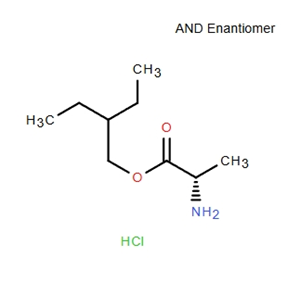 2-乙基丁基-L-丙氨酸酯鹽酸鹽,(S)-2-ethylbutyl 2-aminopropanoate hydrochloride