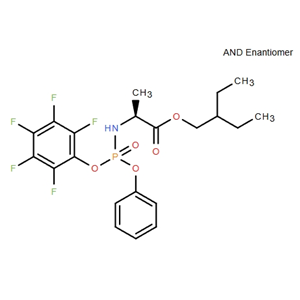 2-乙基丁基 ((S)-(五氟苯氧基)(苯氧基)磷?；?-L-丙氨酸酯,2-ethylbutyl ((S)-(perfluorophenoxy)(phenoxy)phosphoryl)-L-alaninate