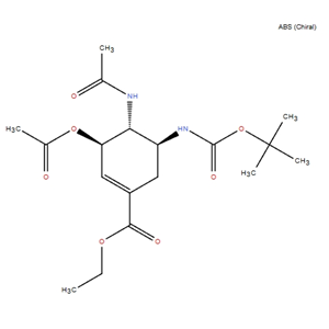 1-環(huán)己烯-1-羧酸，4-（乙酰氨基）-3-（乙酰氧基）-5-[[（1,1-二甲基乙氧基）羰基]氨基]-，乙酯，（3R，4R，5S）-