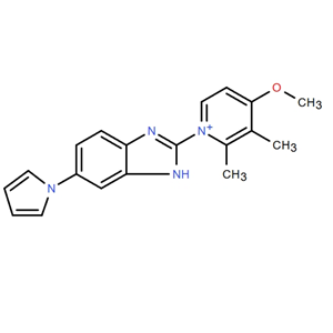 艾普拉唑雜質(zhì)34,Pyridinium, 4-methoxy-2,3-dimethyl-1-[6-(1H-pyrrol-1-yl)-1H-benzimidazol-2-yl]-