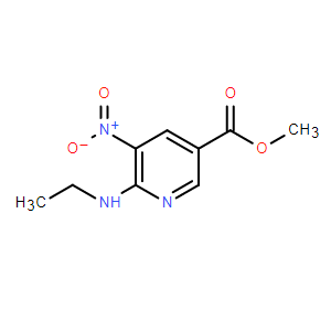 6-(乙氨基)-5-硝基煙酸甲酯,Methyl 6-(ethylamino)-5-nitronicotinate