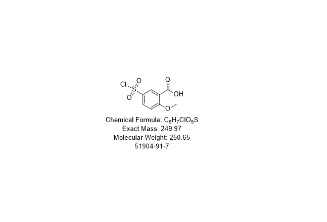 5-氯磺酰-2-甲氧基苯甲酸,5-chlorosulphonyl-2-anisic acid