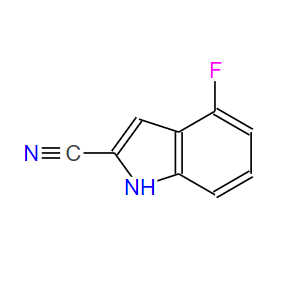 4-fluoro-1H-indole-2-carbonitrile,4-fluoro-1H-indole-2-carbonitrile