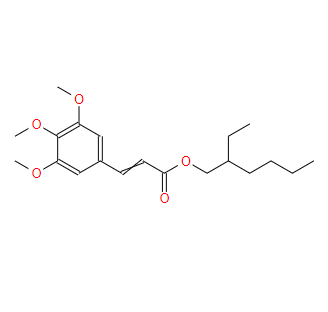 2-Ethylhexyl 3-(3,4,5-trimethoxyphenyl)-2-propenoate,2-Ethylhexyl 3-(3,4,5-trimethoxyphenyl)-2-propenoate