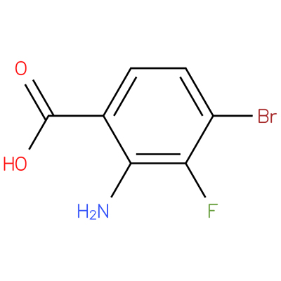 2-氨基-4-溴-3-氟苯甲酸,2-Amino-4-bromo-3-fluorobenzoic acid