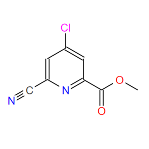 2-Pyridinecarboxylic acid, 4-chloro-6-cyano-, methyl ester,2-Pyridinecarboxylic acid, 4-chloro-6-cyano-, methyl ester