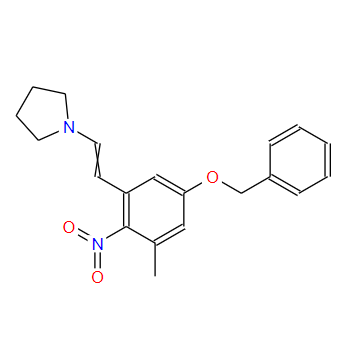 Pyrrolidine, 1-[2-[3-methyl-2-nitro-5-(phenylmethoxy)phenyl]ethenyl]-,Pyrrolidine, 1-[2-[3-methyl-2-nitro-5-(phenylmethoxy)phenyl]ethenyl]-