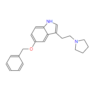 1H-Indole, 5-(phenylmethoxy)-3-[2-(1-pyrrolidinyl)ethyl]-,1H-Indole, 5-(phenylmethoxy)-3-[2-(1-pyrrolidinyl)ethyl]-