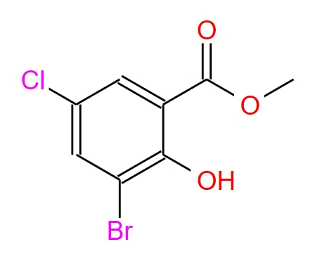 3-溴-5-氯-2-羥基苯甲酸甲酯,Methyl 3-bromo-5-chloro-2-hydroxybenzoate