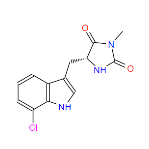 (5R)-5-[(7-氯-1H-吲哚-3-基)甲基]-3-甲基-2,4-咪唑烷二酮,2,4-IMidazolidinedione, 5-[(7-chloro-1H-indol-3-yl)Methyl]-3-Methyl-, (5R)-