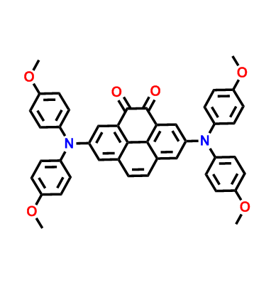 2,7-bis(bis(4-methoxyphenyl)amino)pyrene-4,5-dione,2,7-bis(bis(4-methoxyphenyl)amino)pyrene-4,5-dione