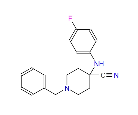 4-[(4-氟苯基)氨基]-1-(苯基甲基)-4-哌啶甲腈,1-benzyl-4-(4-fluorophenylamino)piperidine-4-carbonitrile