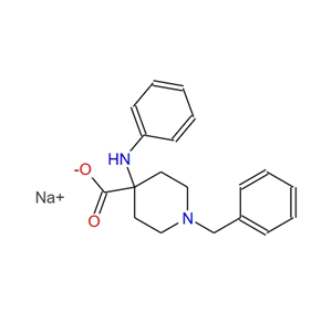 1-芐基-4-(苯基氨基)哌啶-4-羧酸鈉鹽