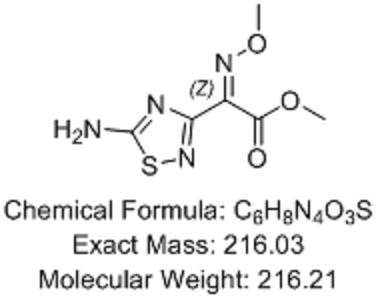 頭孢比羅酯鈉雜質(zhì),1,2,4-Thiadiazole-3-acetic acid, 5-amino-α-(methoxyimino)-, methyl ester, (αZ)-