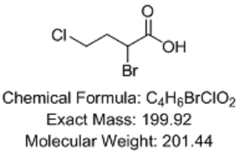 頭孢比羅酯鈉雜質(zhì)13,Butanoic acid, 2-bromo-4-chloro-