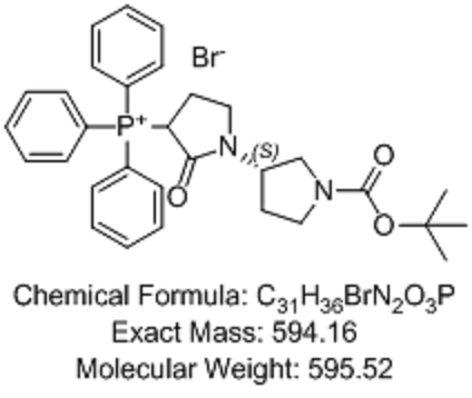 [(3'S)-1'-叔丁氧羰基-2-氧代[1,3'-聯(lián)吡咯烷]-3-基]三苯基溴化,Phosphonium,[(3'S)-1'-[(1,1-dimethylethoxy)carbonyl]-2-oxo[1,3'-bipyrrolidin]-3-yl]triphenyl-,bromide