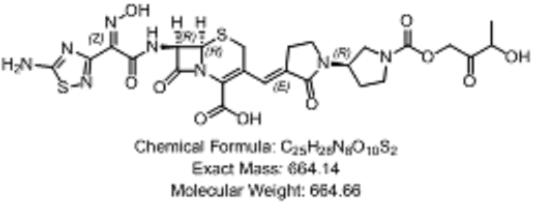 頭孢比羅酯鈉雜質(zhì)19,(6R,7R)-7-((Z)-2-(5-amino-1,2,4-thiadiazol-3-yl)-2-(hydroxyimino)acetamido)-3-((E)-((3'R)-1'-((3-hydroxy-2-oxobutoxy)carbonyl)-2-oxo-[1,3'-bipyrrolidin]-3-ylidene)methyl)-8-oxo-5-thia-1-azabicyclo[4.2