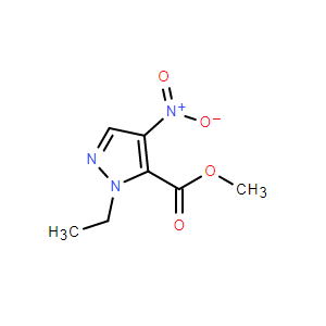 1-乙基-4-硝基-1H-吡唑-5-羧酸甲酯,Methyl 1-ethyl-4-nitro-1H-pyrazole-5-carboxylate