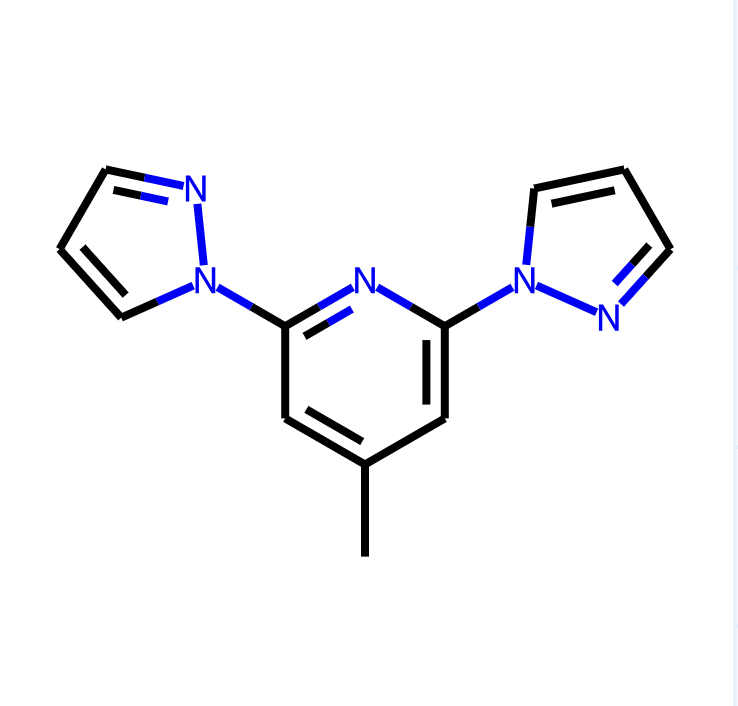 4-甲基-2,6-二(1H-吡唑-1-基)吡啶,4-Methyl-2,6-di(1H-pyrazol-1-yl)pyridine