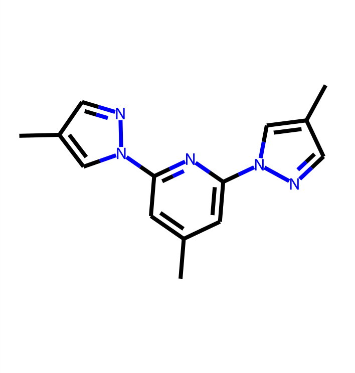 4-甲基-2,6-二(4-甲基-1H-吡唑-1-基)吡啶,4-Methyl-2,6-di(4-methyl-1H-pyrazol-1-yl)pyridine