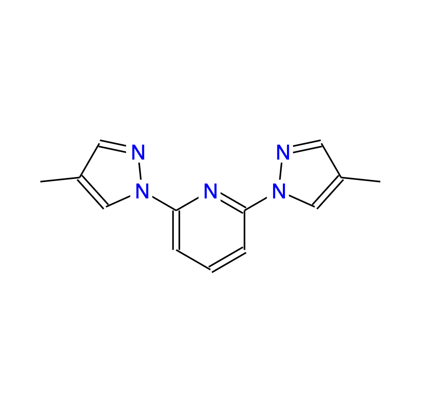 2,6-二(4-甲基-1H-吡唑-1-基)吡啶,2,6-Di(4-methyl-1H-pyrazol-1-yl)pyridine