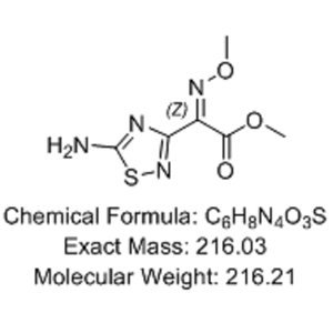 頭孢比羅酯鈉雜質(zhì),1,2,4-Thiadiazole-3-acetic acid, 5-amino-α-(methoxyimino)-, methyl ester, (αZ)-