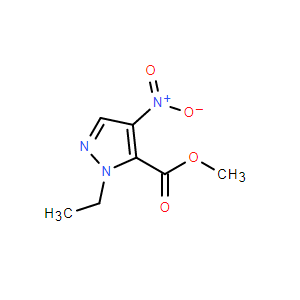 1-乙基-4-硝基-1H-吡唑-5-羧酸甲酯