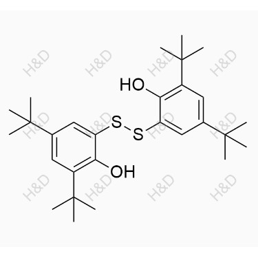 普羅布考雜質(zhì)26,6,6'-disulfanediylbis(2,4-di-tert-butylphenol)