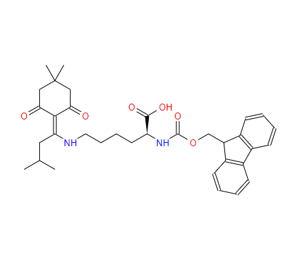 N-芴甲氧羰基-N’-[1-(4,4-二甲基-2,6-二氧代環(huán)己基亞甲基)-3-甲基丁基]-L-賴氨酸,Fmoc-Lys(ivDde)-OH