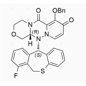 巴洛沙韋雜質(zhì)130,(R)-7-(benzyloxy)-12-((S)-7-fluoro-6,11-dihydrodibenzo[b,e]thiepin-11-yl)-3,4,12,12a-tetrahydro-1H-[1,4]oxazino[3,4-c]pyrido[2,1-f][1,2,4]triazine-6,8-dione