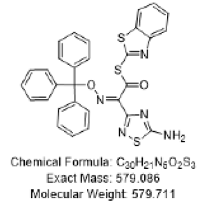 (2Z)-2-(5-氨基-1,2,4-噻二唑-3-基)-1-(1,3-苯并噻唑-2-基硫基)-2-[(三苯基甲氧基)亞氨基]乙酮,(2Z)-2-(5-amino-1,2,4-thiadiazol-3-yl)-1-(1,3-benzothiazol-2-ylsulfanyl)-2-[(triphenylmethoxy)imino]ethan-1-one