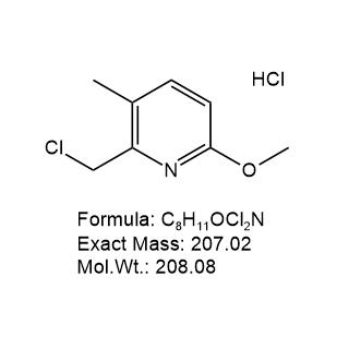 2-氯甲基-3-甲基-6-甲氧基吡啶盐酸盐,2-chloromethyl-3-methyl-6-methoxypyridine hydrochloride