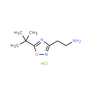 2-(5-(叔丁基)-1,2,4-惡二唑-3-基)乙胺鹽酸鹽,2-(5-(tert-Butyl)-1,2,4-oxadiazol-3-yl)ethan-1-amine hydrochloride